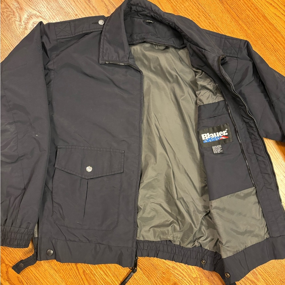 Men's Tactical Duty Bomber Jacket, Navy Size Medium - Picture 9 of 11